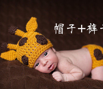 童趣滿溢 韓版手工鹿帽點(diǎn)亮嬰兒攝影新風(fēng)尚